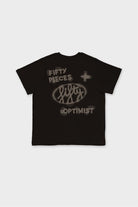 Fifty Pieces-Kahverengi Loose Fit Sırt Baskılı T-Shirt-T-Shirts-8-milagron.live