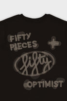 Fifty Pieces-Kahverengi Loose Fit Sırt Baskılı T-Shirt-T-Shirts-9-milagron.live