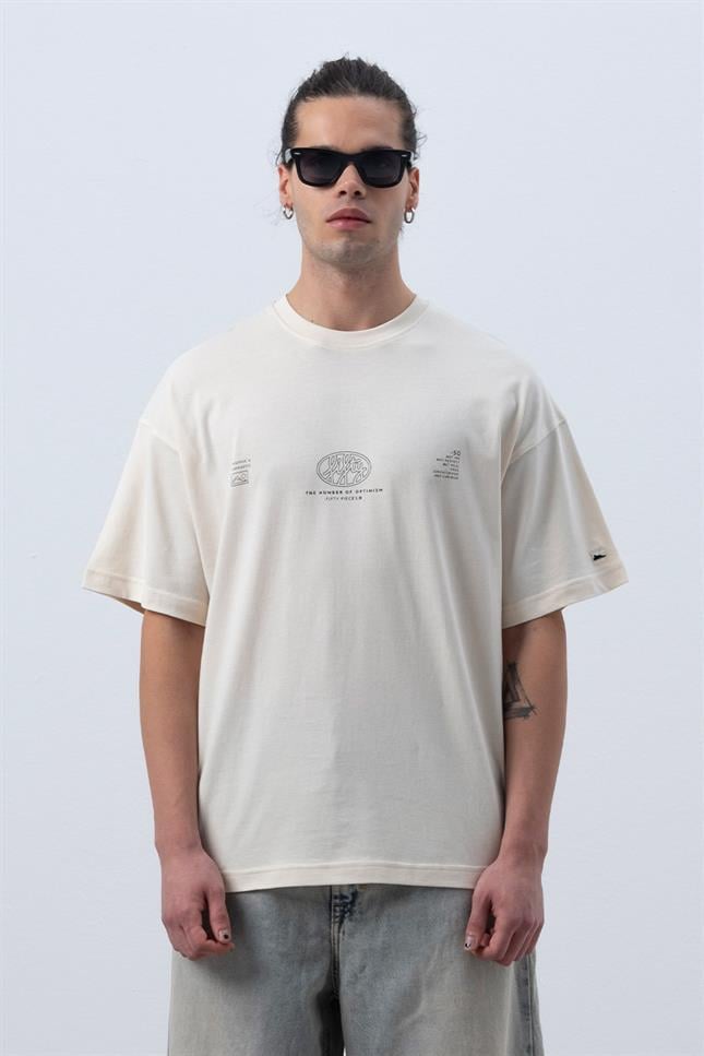 Fifty Pieces-Kum Core Düşük Omuzlu T-Shirt-T-Shirts-3-milagron.live