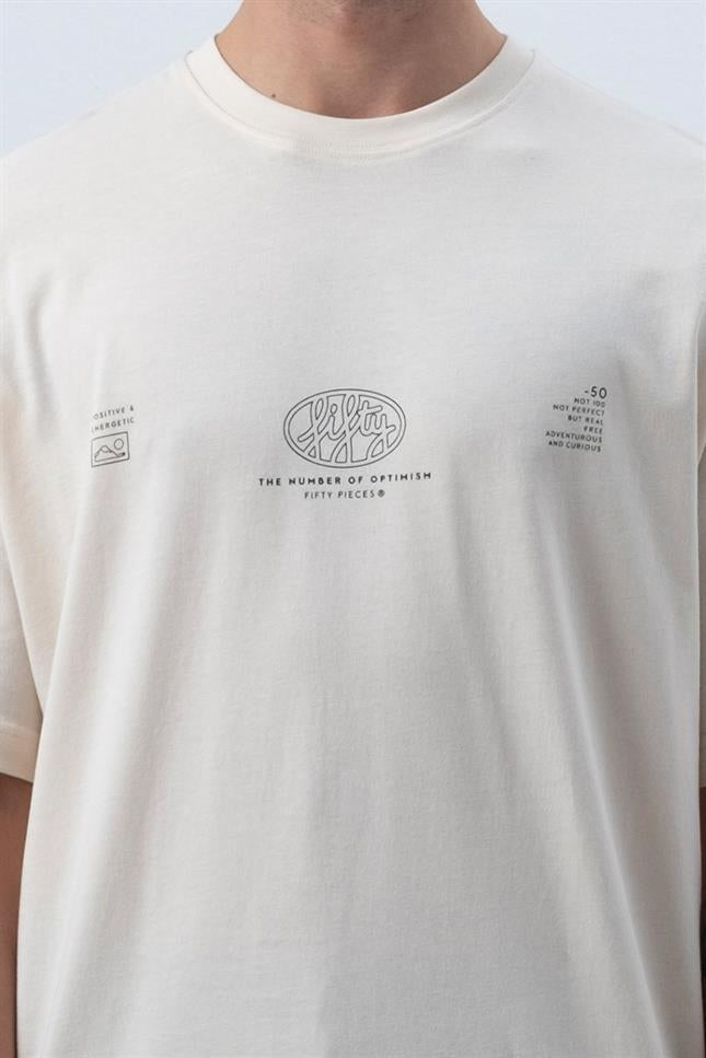 Fifty Pieces-Kum Core Düşük Omuzlu T-Shirt-T-Shirts-7-milagron.live