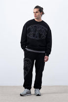 Fifty Pieces-Siyah Core Loose Fit Jogger-Eşofman-1-milagron.live