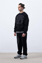Fifty Pieces-Siyah Core Loose Fit Jogger-Eşofman-4-milagron.live