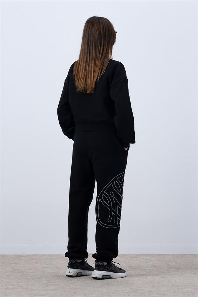 Fifty Pieces-Siyah Core Mid Length Sweatshirt-Sweatshirts & Hoodies-6-milagron.live