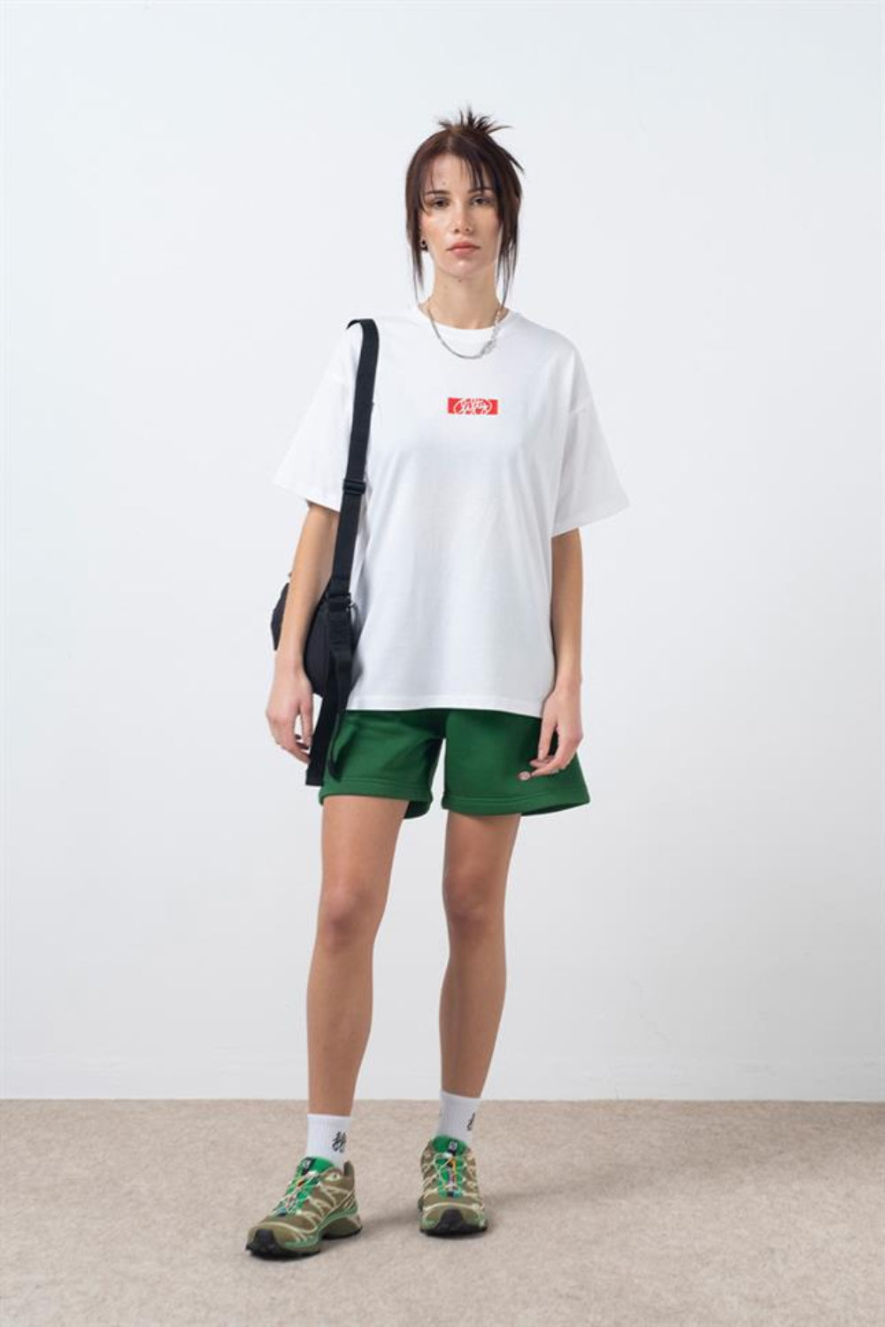 Fifty Pieces-Yeşil Bermuda Jogger Şort-Şort-1-milagron.live