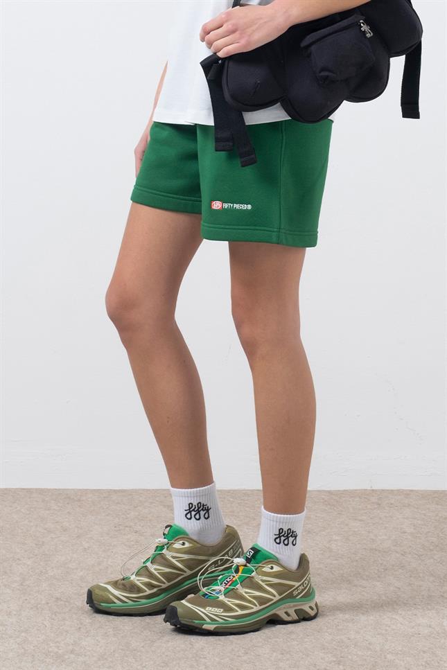 Fifty Pieces-Yeşil Bermuda Jogger Şort-Şort-2-milagron.live