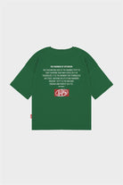 Fifty Pieces-Yeşil Oversize Sırt Baskılı T-Shirt-T-Shirts-9-milagron.live