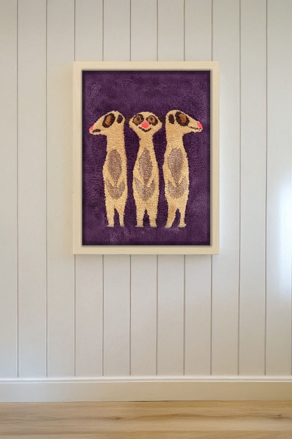 Fille á Fille Design Studio-Meerkat Tufted Artwork Tablo-Tablo-2-milagron.live
