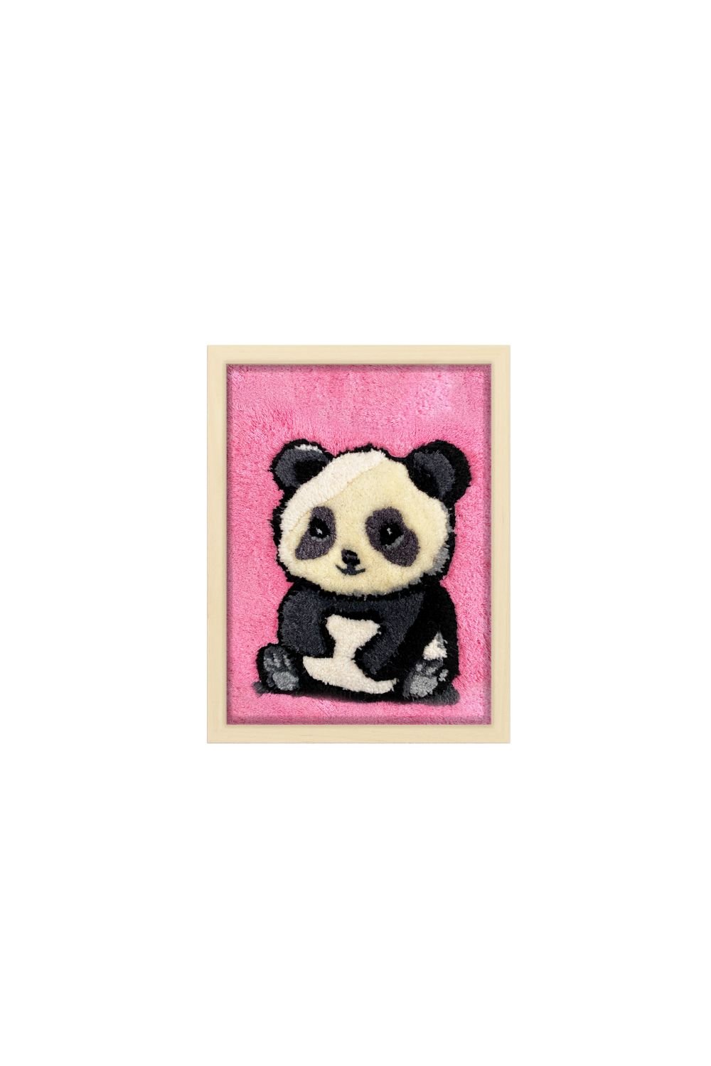 Fille á Fille Design Studio-Panda Tufted Artwork Tablo-Tablo-2-milagron.live
