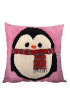 Fille á Fille Design Studio-Penguen Pembe Kırlent-Kırlent-1-milagron.live