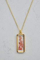Fiorel Design-Depth Of Pink Rectangle Kolye-Kolye-3-milagron.live