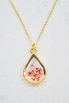 Fiorel Design-Depth Of Pink Teardrop Kolye-Kolye-3-milagron.live