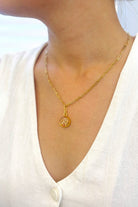 Fiorel Design-Golden Gardem Circle - Light Pink-Kolye-2-milagron.live