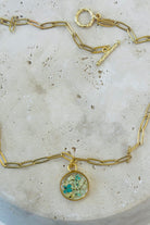 Fiorel Design-Golden Garden Circle - Blue-Kolye-3-milagron.live