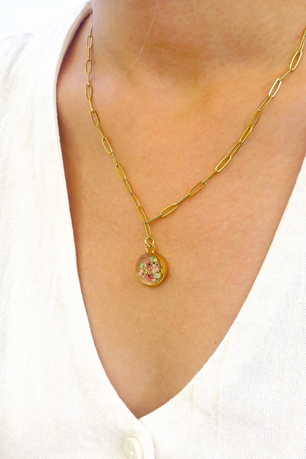 Fiorel Design-Golden Garden Circle - Ocean-Kolye-2-milagron.live