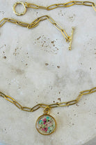 Fiorel Design-Golden Garden Circle - Ocean-Kolye-3-milagron.live