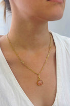 Fiorel Design-Golden Garden Circle - Pink-Kolye-2-milagron.live