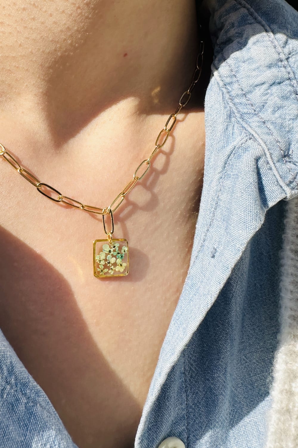 Fiorel Design-Golden Garden Lil Square - Blue-Kolye-2-milagron.live