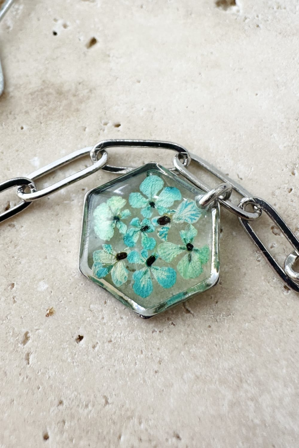 Fiorel Design-Golden Garden Rhodium - Blue Bileklik-Bileklik-3-milagron.live