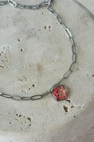Fiorel Design-Golden Garden Rhodium - Pink-Kolye-1-milagron.live