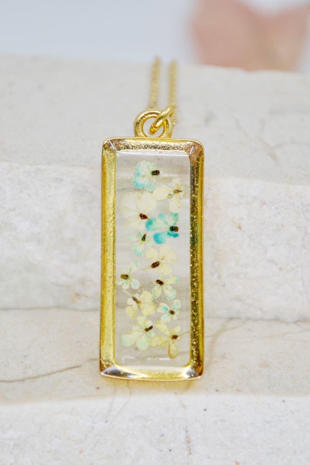 Fiorel Design-Happy Blue Sky Rectangle Kolye-Kolye-1-milagron.live