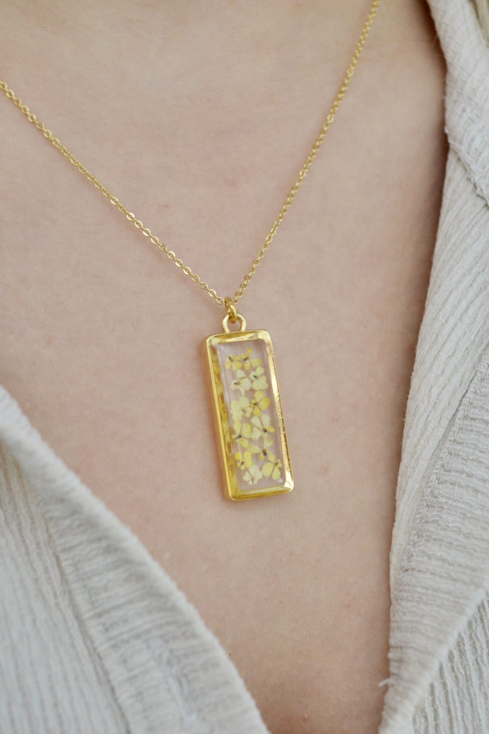Fiorel Design-Honeybun Rectangle Kolye-Kolye-2-milagron.live