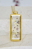 Fiorel Design-Muted Violet Rectangle Kolye-Kolye-2-milagron.live