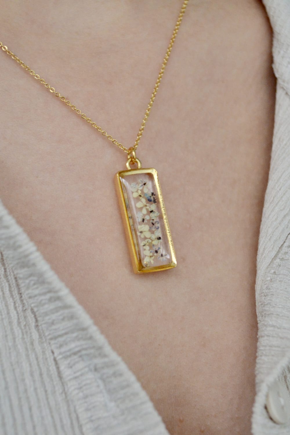 Fiorel Design-Muted Violet Rectangle Kolye-Kolye-3-milagron.live