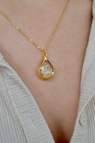 Fiorel Design-Muted Violet Teardrop Kolye-Kolye-2-milagron.live