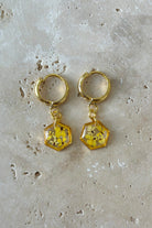 Fiorel Design-Teeny Weeny Drop Hexagon - Yellow-Kolye-1-milagron.live