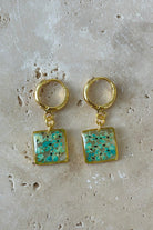 Fiorel Design-Teeny Weeny Drop Square - Blue-Küpe-1-milagron.live