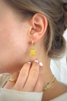 Fiorel Design-Teeny Weeny Drop Square - Yellow-Küpe-2-milagron.live