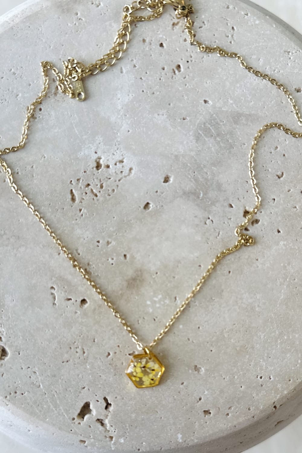 Fiorel Design-Teeny Weeny Hexagon - Yellow-Kolye-2-milagron.live