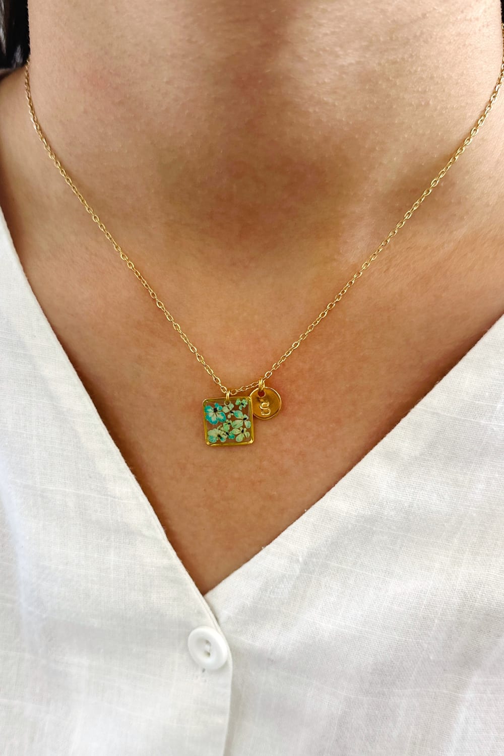 Fiorel Design-Teeny Weeny Square - Blue-Kolye-1-milagron.live