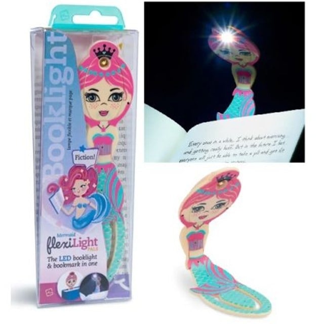 Flexilight-Pals Mermaid Teal - Arkadaşlar Esnek Okuma Lambası Denizkızı Teal Mavisi-Kitap Okuma Lambası-2-milagron.live