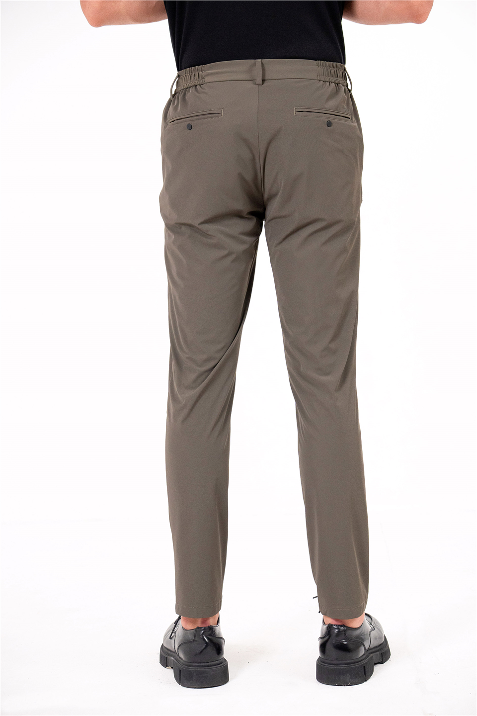 Beli Yarım Lastikli Arkası Çift Fleto Jogger Erkek Pantolon