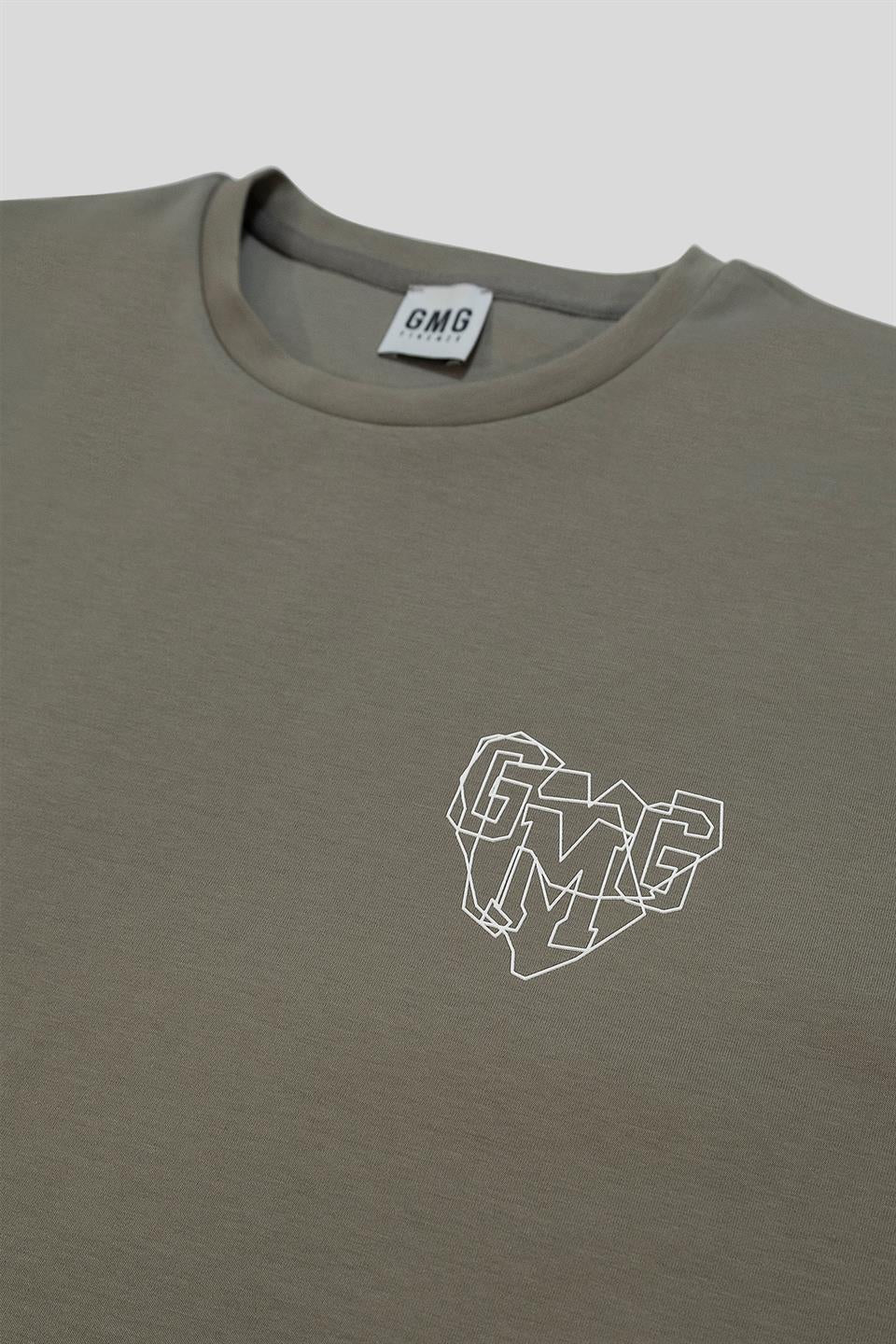 Bisiklet Yaka Göğüs Ve Sırt Baskılı Erkek T-Shirt