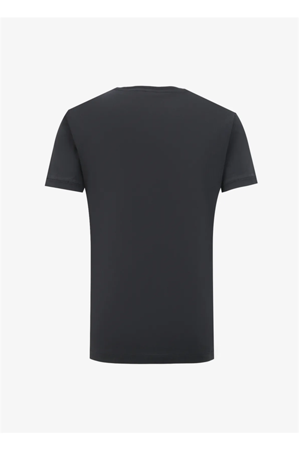 Bisiklet Yaka Kol Ucu Duble %100 Pamuk Slim Fit Erkek T-Shirt