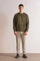 GMG Firenze-Bisiklet Yaka Kabartma Baskılı Erkek Sweatshirt-Winter'26-1-milagron.live