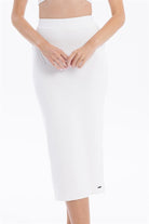 GMG Firenze-Slim Fit Basic Midi Boy Kadın Triko Etek-ETEK-10-milagron.live
