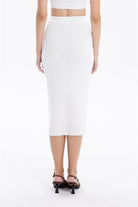 GMG Firenze-Slim Fit Basic Midi Boy Kadın Triko Etek-ETEK-11-milagron.live