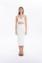GMG Firenze-Slim Fit Basic Midi Boy Kadın Triko Etek-ETEK-12-milagron.live