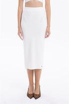 GMG Firenze-Slim Fit Basic Midi Boy Kadın Triko Etek-ETEK-7-milagron.live
