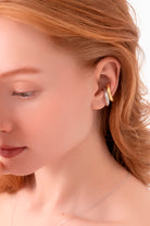 Gal İstanbul-Big Cult Earcuff Gold-Küpe-3-milagron.live