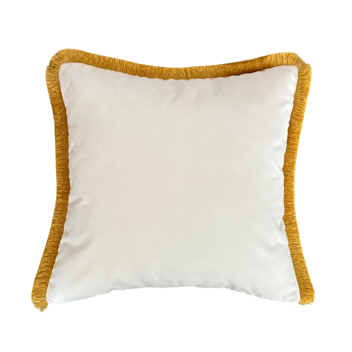 Boho Çiçek ve Leopar Desenli Kadife Yastık Kılıfı – 50x50 cm – Püsküllü Dekoratif Kırlent Kılıfı