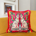 Dekoratif Dalmaçya Desenli Kadife Kırlent Kılıfı ( 45 cm x 45 cm )