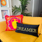 Dreamer Desenli Lacivert Kırlent Kılıfı 30 x 60