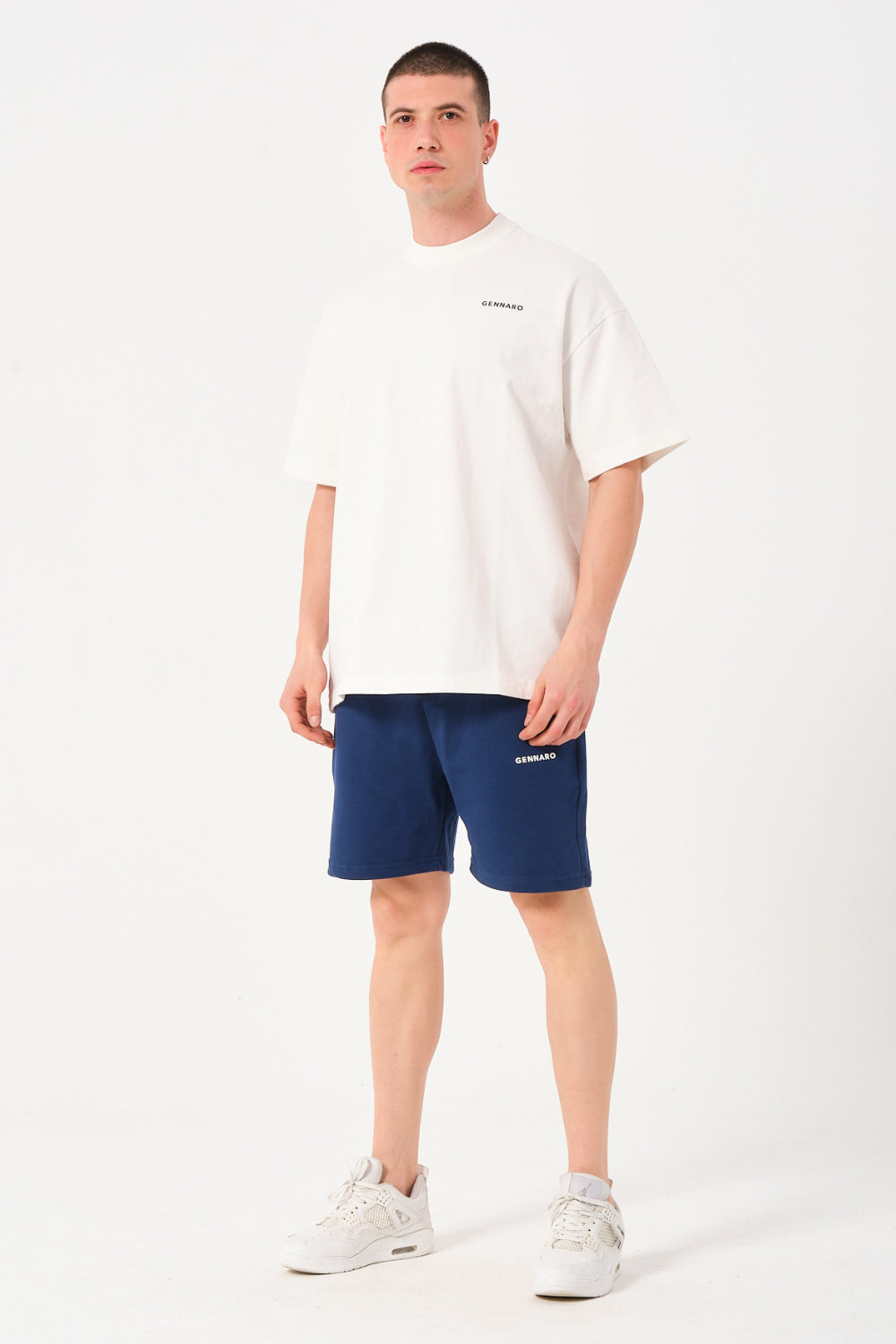 Gennaro-Basic Sweat Short Lacivert-Şort-1-milagron.live