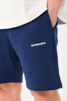Gennaro-Basic Sweat Short Lacivert-Şort-4-milagron.live