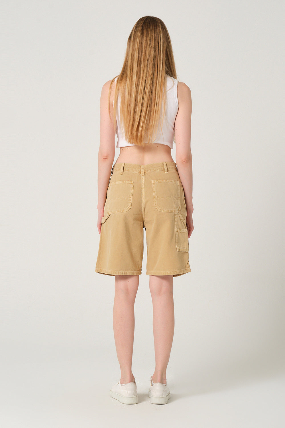 Gennaro-Carpenter Shorts - Women Camel-Şort-3-milagron.live