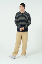 Gennaro-Çizgili Crewneck Sweatshirt-Sweatshirts & Hoodies-2-milagron.live